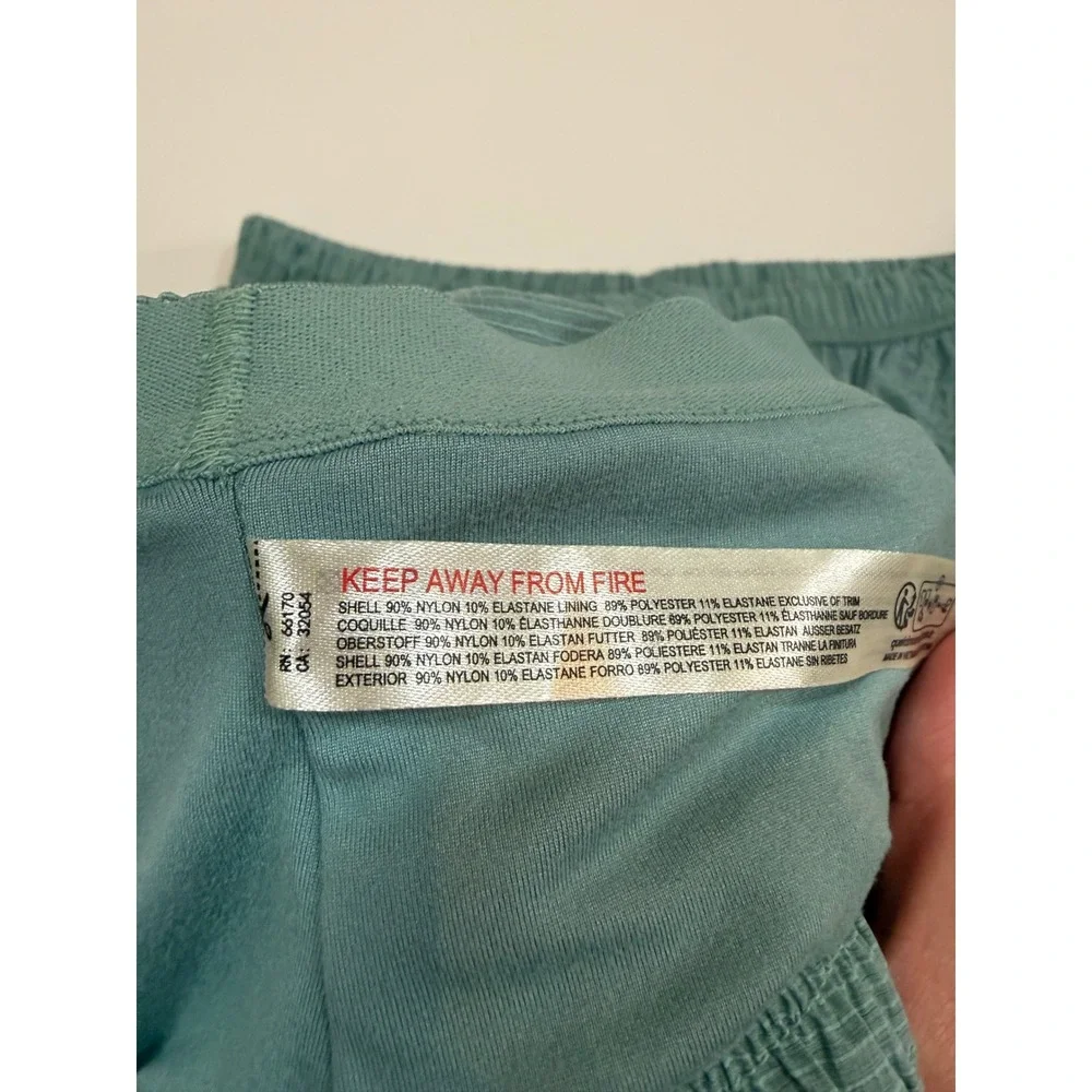 FP Movement Free People Way Home Skort and Tube Top Set Eucalyptus Green Blue S